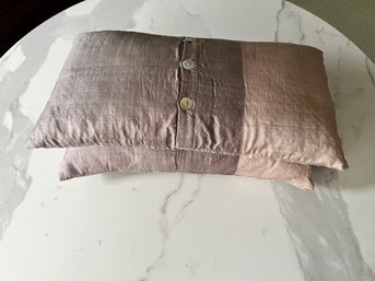Silk Rectangular Pillows- Two Tone Purple And Pink