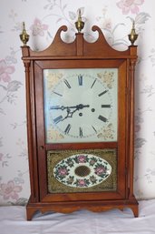 A Tall Table Shelf Clock By MAS JN Sullivan Co.