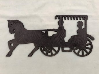 Horse And Buggy Shadow Art Cut-out Mailbox, Door Or Wall Decor