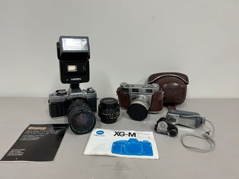 Film Camera Collection With Accessories