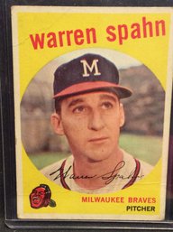 1959 Topps Warren Spahn - M