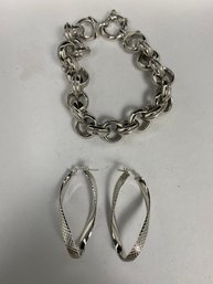 Milor Bracelet And Silver Earrings 146