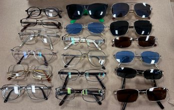 Collection Of Glasses And Sunglasses With Cases- 18 Glasses 17 Cases  LH/D1