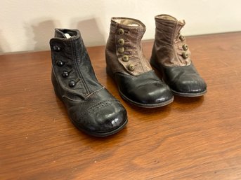 Early 1900s Leather Toddlers Shoes