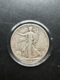 1941-D Walking Liberty Silver Half Dollar