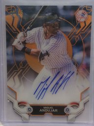 2019 Topps High Tek Miguel Andujar Autograph Card 22/25 - M