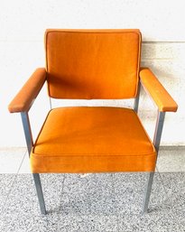 Vintage Orange Steelcase Armchair