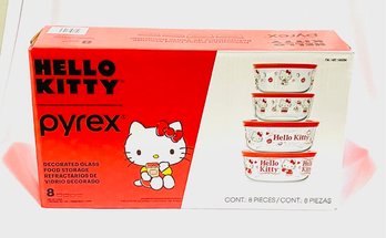 NEW - 8 Piece Hello Kitty Pyrex Set