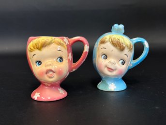 Vintage Kitsch: Miss Cutie Pie Cup & Shaker By Napco