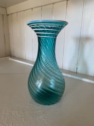 Swirl Glass Vase 3x7.5in Delicate And Beautiful