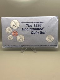 Beautiful Philadelphia And Denver United States Mint 1998 Uncirculated Coin Set