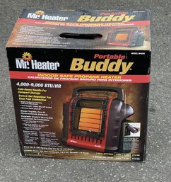 Mr. Heater Portable Buddy 4000-9000 BTU/HR Indoor Safe Propane Heater-Up To 200 Sq. Ft.-NIB