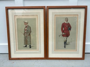 Two Beautifully Framed And Matted Vanity Fair Prints (d)