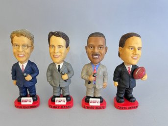 Group Of 4 ESPN Bobbleheads