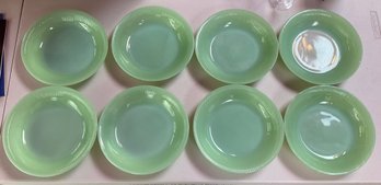 8 Large Jadeite Bowls