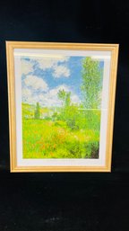 Claude Monet Path Through The Poppies Ils Saint-Martin Print In Frame