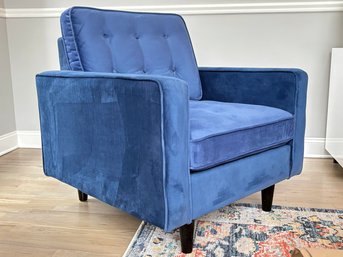 A Navy Blue 'Diani' Chair By Lillian August