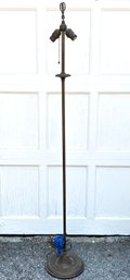 An Antique Brass Stick Lamp - Just Needs New Modern Shade!