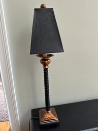 Black Swirled Table Lamp