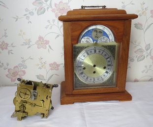 A Mantle Clock Cabinet And Movement