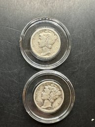 2 Mercury Dimes 1936, 1936-D