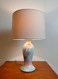 Ceramic Glaze Floral Lamp