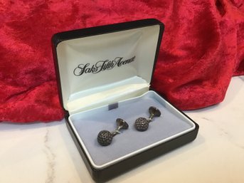 Sterling Silver Vintage Golf Ball Cuff Links 19.91 Grams