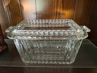 Large Anchor Hocking Butter Dish