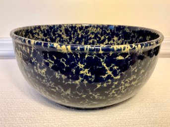 Oversized Bennington Pottery Splatter-ware Bowl