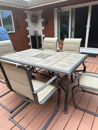 Patio Table With 6 Arm Chairs