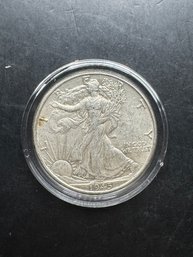 1945 Walking Liberty Silver Half Dollar