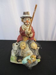 Vintage  - Melody In Motion (Brand: Waco) Fishing Clown (collectible But Sound & Motion Not Working)