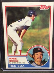 1983 Topps Wade Boggs Rookie Card - M