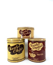 Trio Of Charles Chips Large Tins
