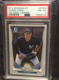 2014 Bowman Chrome Draft Picks Top Prospects Aaron Judge Rookie PSA 8 - M