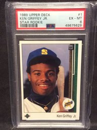 1989 Upper Deck Ken Griffey Jr Rookie PSA 6 - M