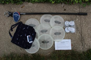 Glow City Light Up LED Disc Golf Kit And Izod Navy Sleepwear Size Medium