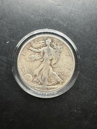 1945-S Walking Liberty Silver Half Dollar