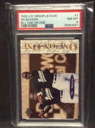 1995 Upper Deck Minor League Michael Jordan One On One PSA 8 - M