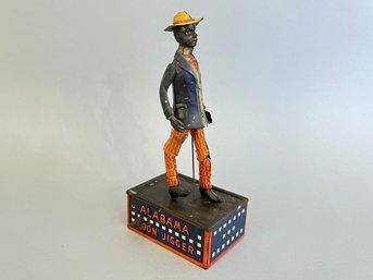 Tombo The Alabama Coon Jigger By Strauss MFG Co Wind Up Tin Litho Dancing Toy