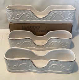 Elegant Flatware Holders - Three Sizes - New In Box