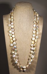 48' Long Genuine Cultured Pearl Elongated Necklace