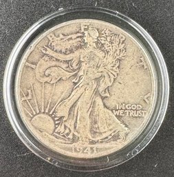 1941 Walking Liberty Silver Half Dollar