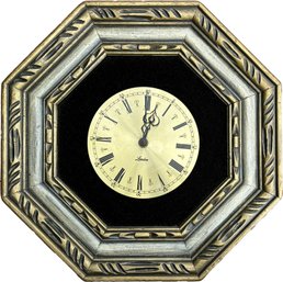 Wood Framed Hexagonal Clock