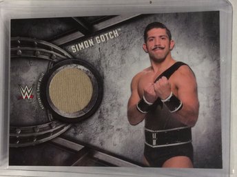 2017 Topps WWE Simon Gotch Worn Shirt Relic Card - M
