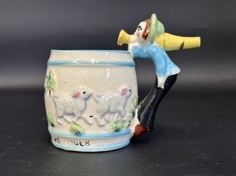 Vintage Kitsch: 'I Like Milk' Whistler Mug, Made In Japan