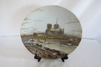 Collectible Porcelain Plate Notre - Dame De Paris 1750