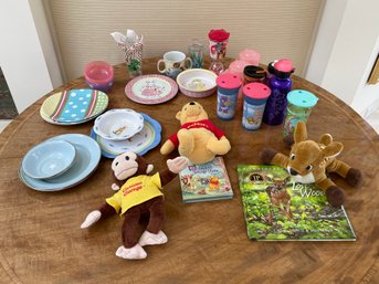 Childrens Lot Dinnerware Books Toys Cups