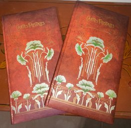 2 Art Nouveau Cartes Postales Postcard Album And Vintage Postcards