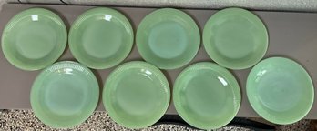 8 Jadeite Salad/Dessert Plates